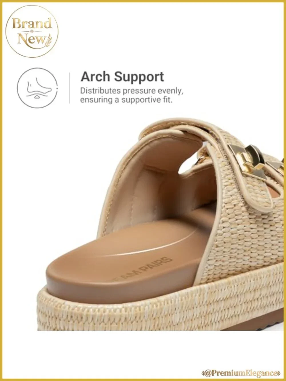 Women's Platform Wedge Sandals Slip-On Espadrille Sandals